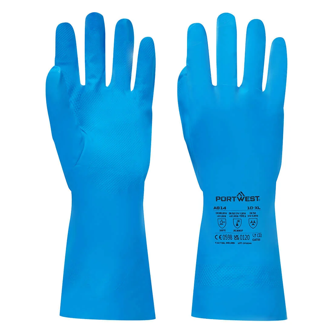 PORTWEST A814 Voedsel Goedgekeurde nitril handschoen Blauw