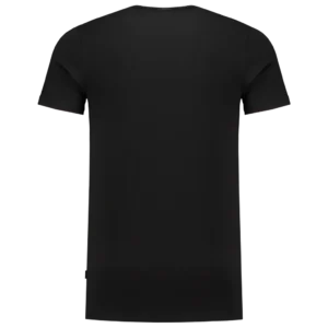 101012 T-shirt Elastaan Fitted V Hals aanzicht 3