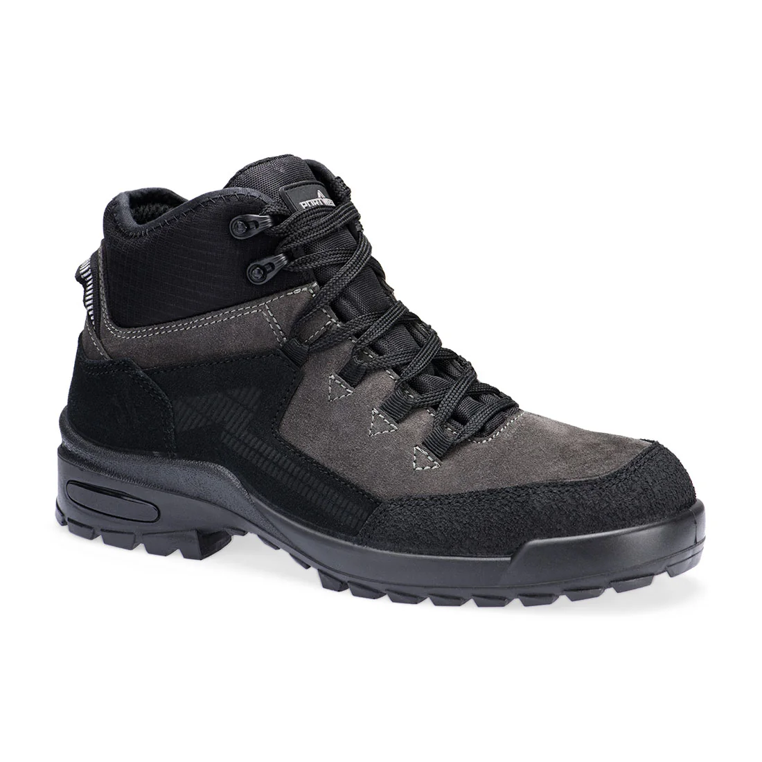 PORTWEST FT72 Staal Suède schoen S3L CI FO SR Zwart/grijs