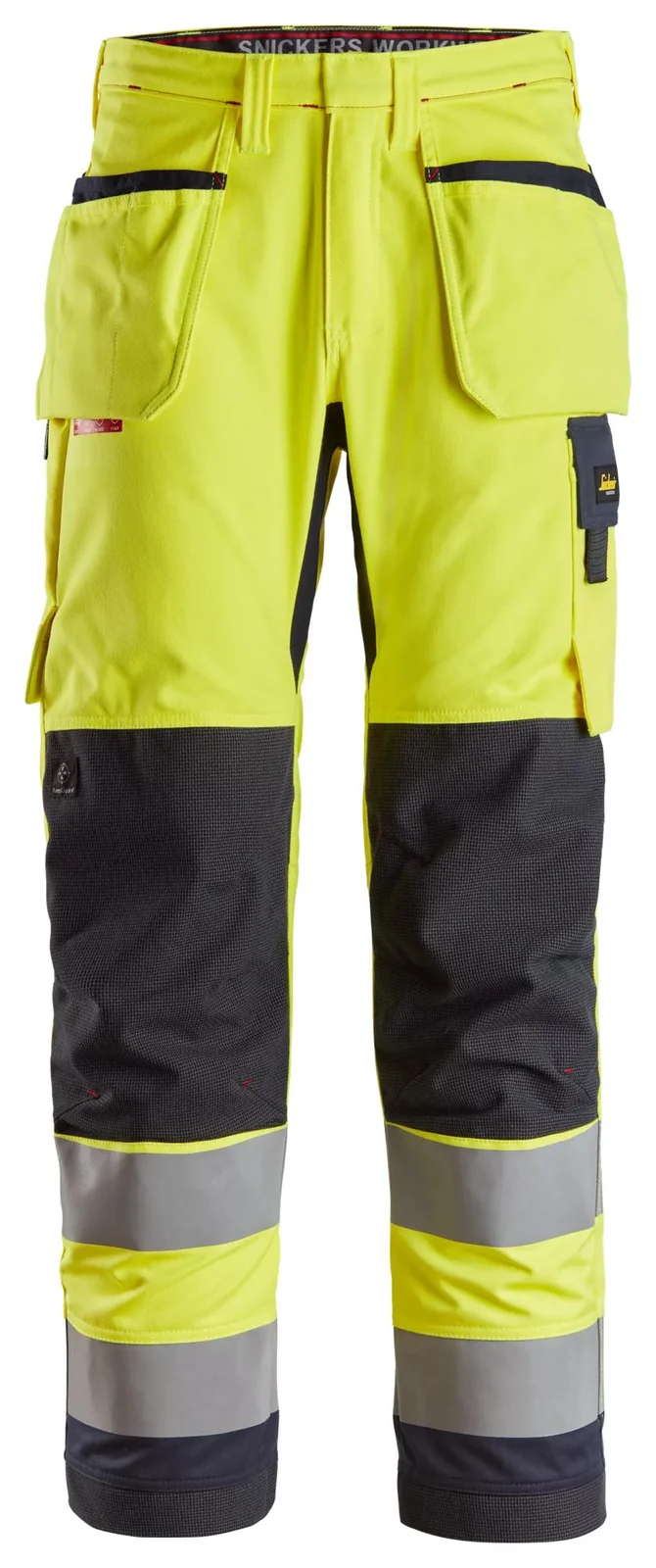 Snickers Workwear 6260 Geel/Marineblauw aanzicht 1