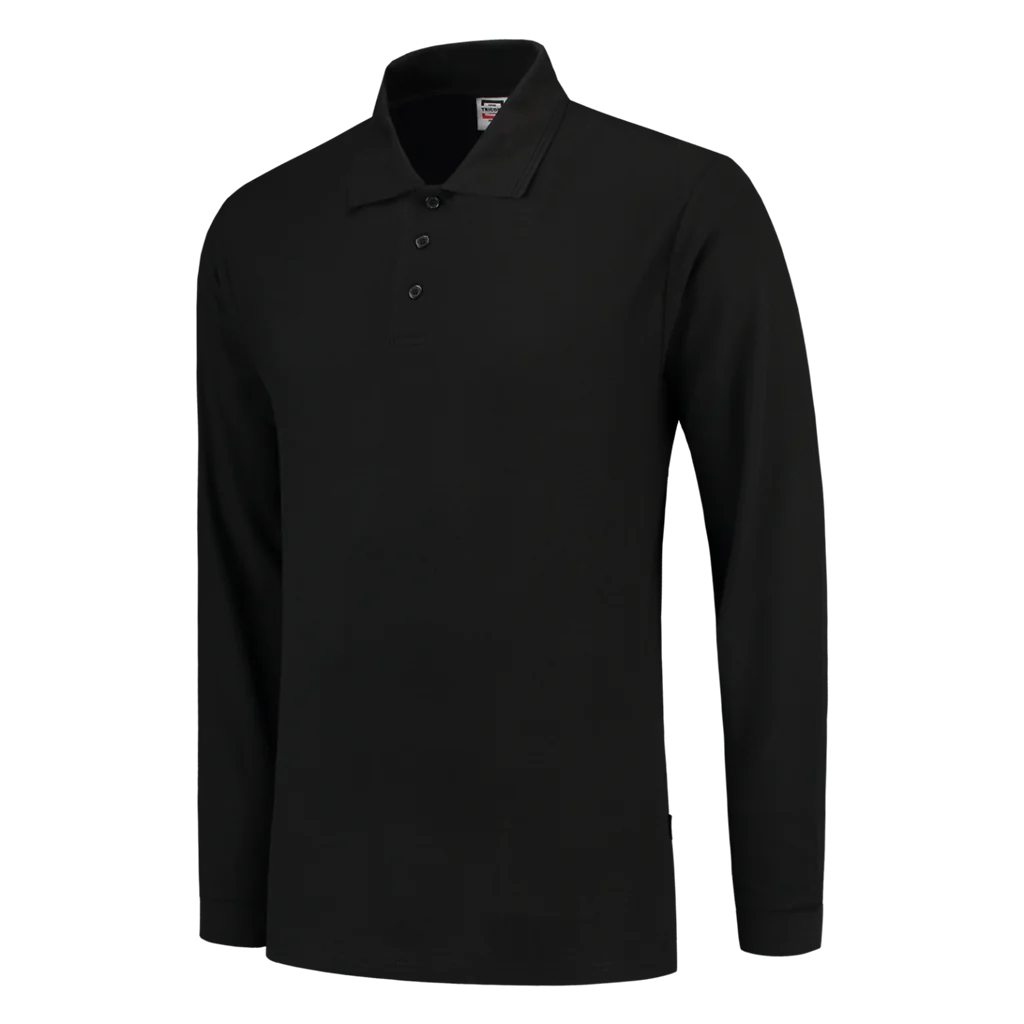 Tricorp 201008 Poloshirt 100% Katoen Lange Mouw Zwart