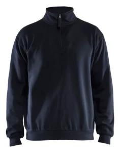 35871169 Sweatshirt met halve rits aanzicht 2