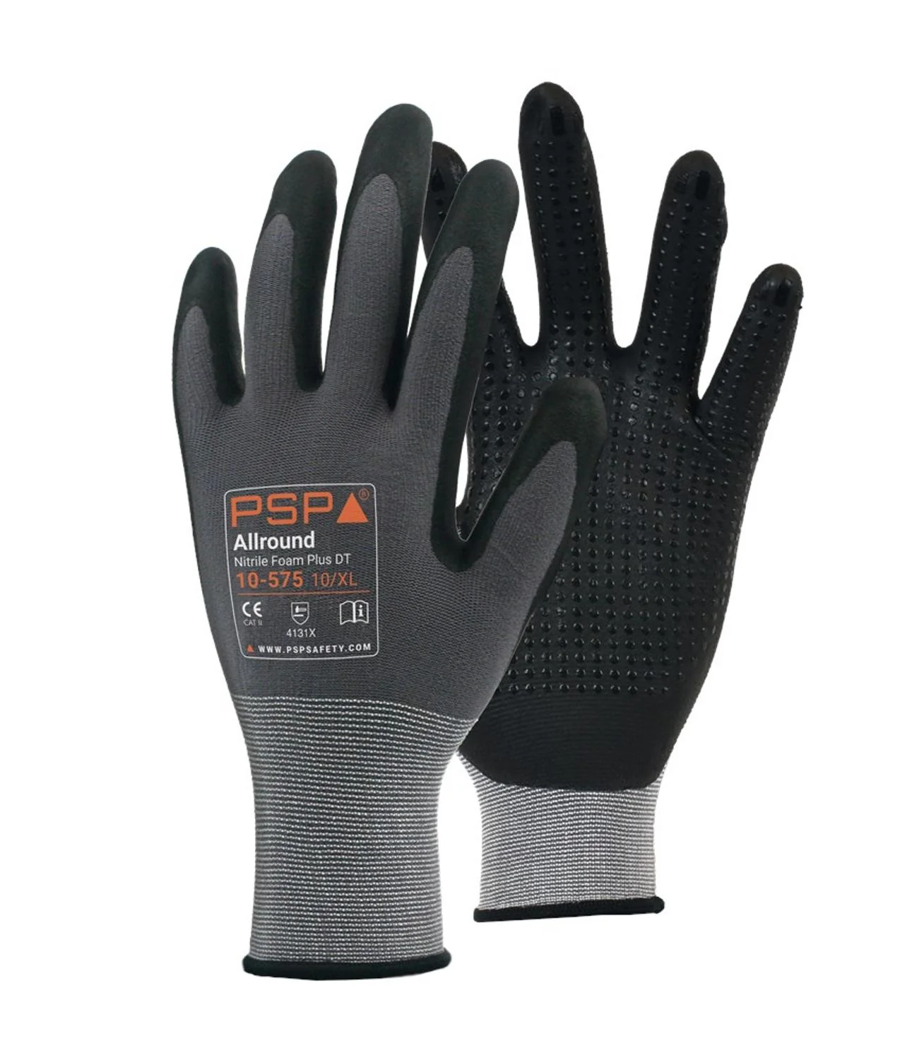 PSP 10-575 Allround Nitril Werkhandschoen Grijs/Zwart
