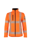 Anloo Women ECO dames high-vis softshell jas, stretch aanzicht 1