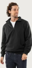 Sweatshirt met korte ritssluiting 1737 SWB aanzicht 1
