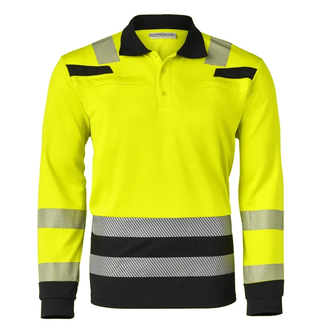 Hydrowear Polo L.M Tanna Fluor Geel - Zwart