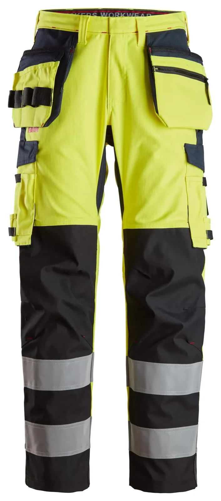 Snickers Workwear 6264 Geel/Marineblauw aanzicht 1