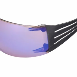 SecureFit SF408AS veiligheidsbril blauw spiegelend aanzicht 3