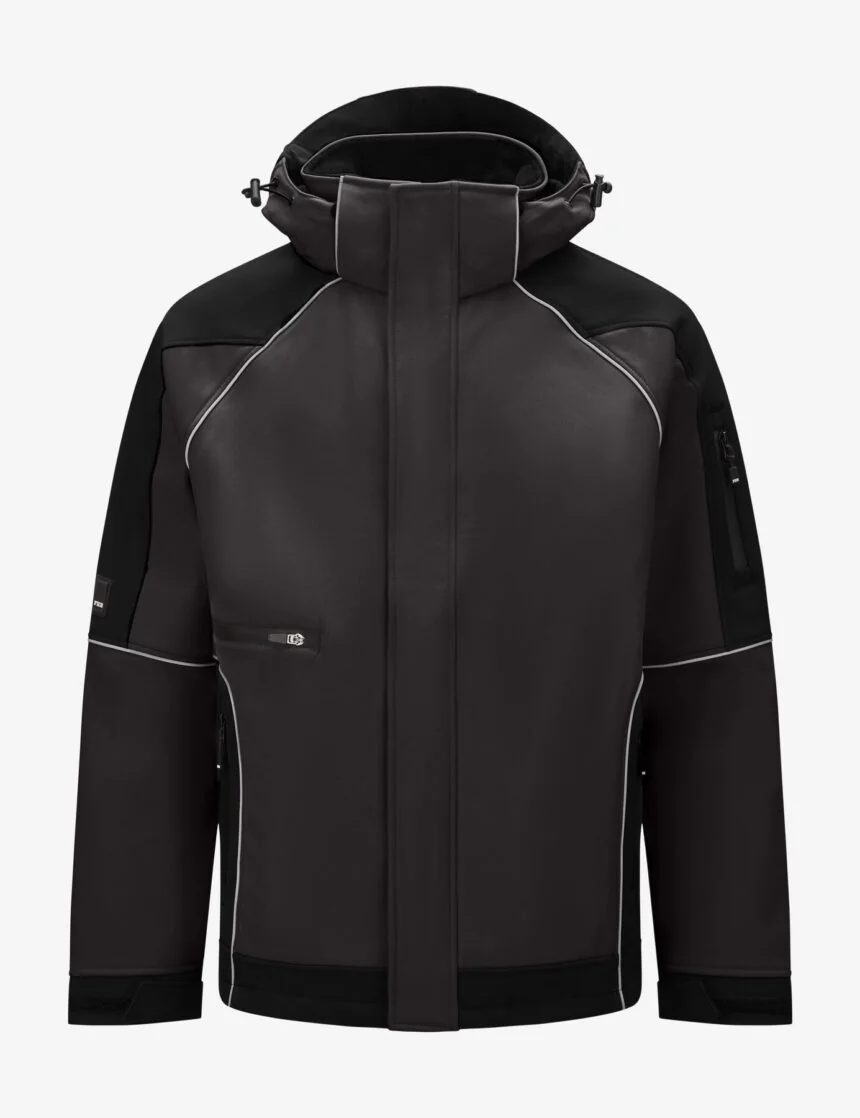 FHB WALTER 78518 softshell jas Antraciet-zwart