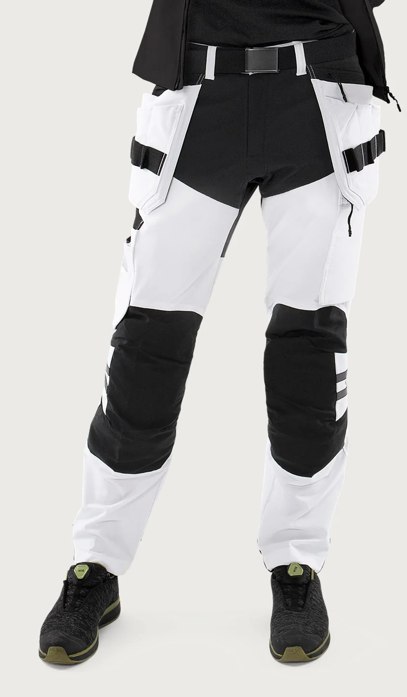 Fristads Werkbroek stretch 2760 GLWS Wit/zwart