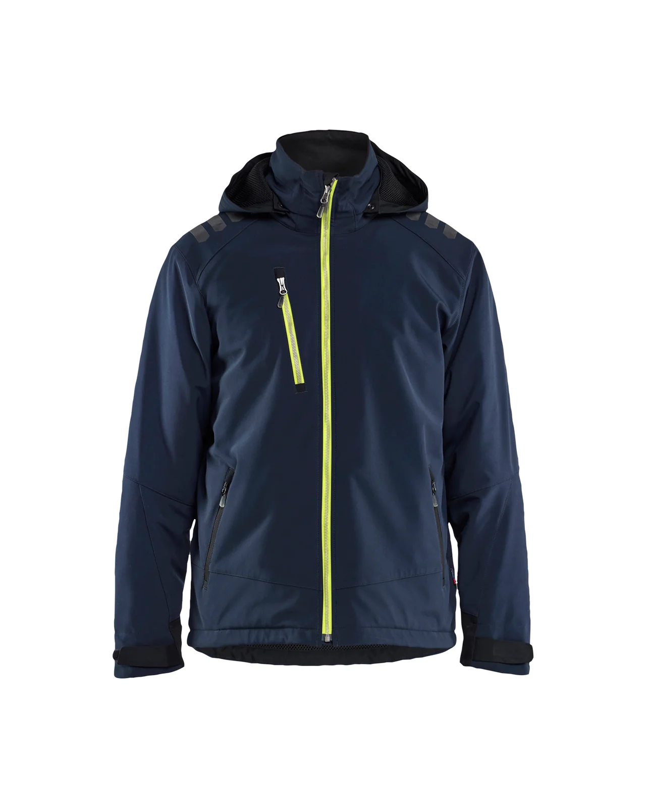 Blåkläder 47502513 Lichtgewicht softshell jack gevoerd Donker marineblauw / High Vis Geel