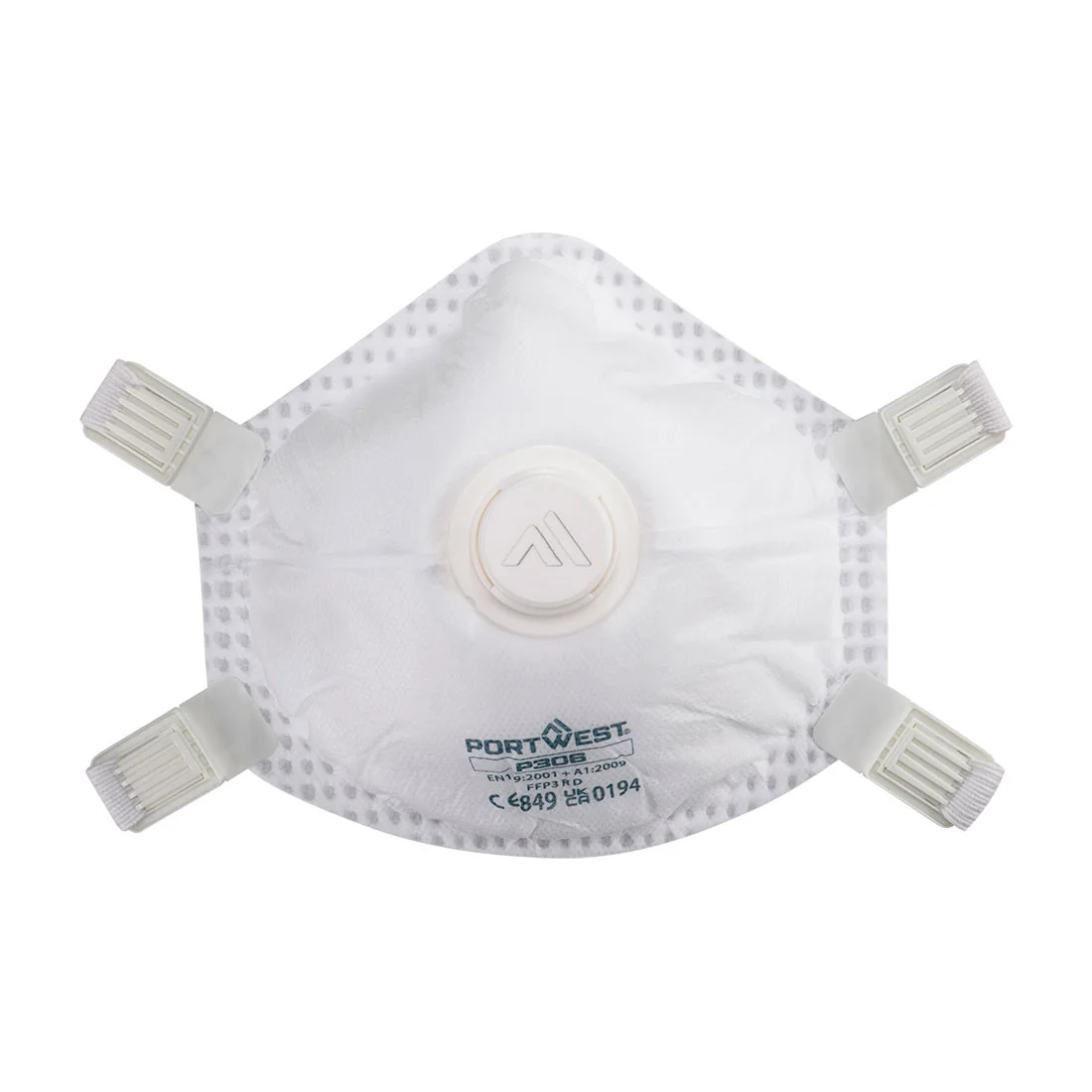 PORTWEST P306 FFP3 Ultimate herbruikbaar masker met ventiel (Pk5) Wit