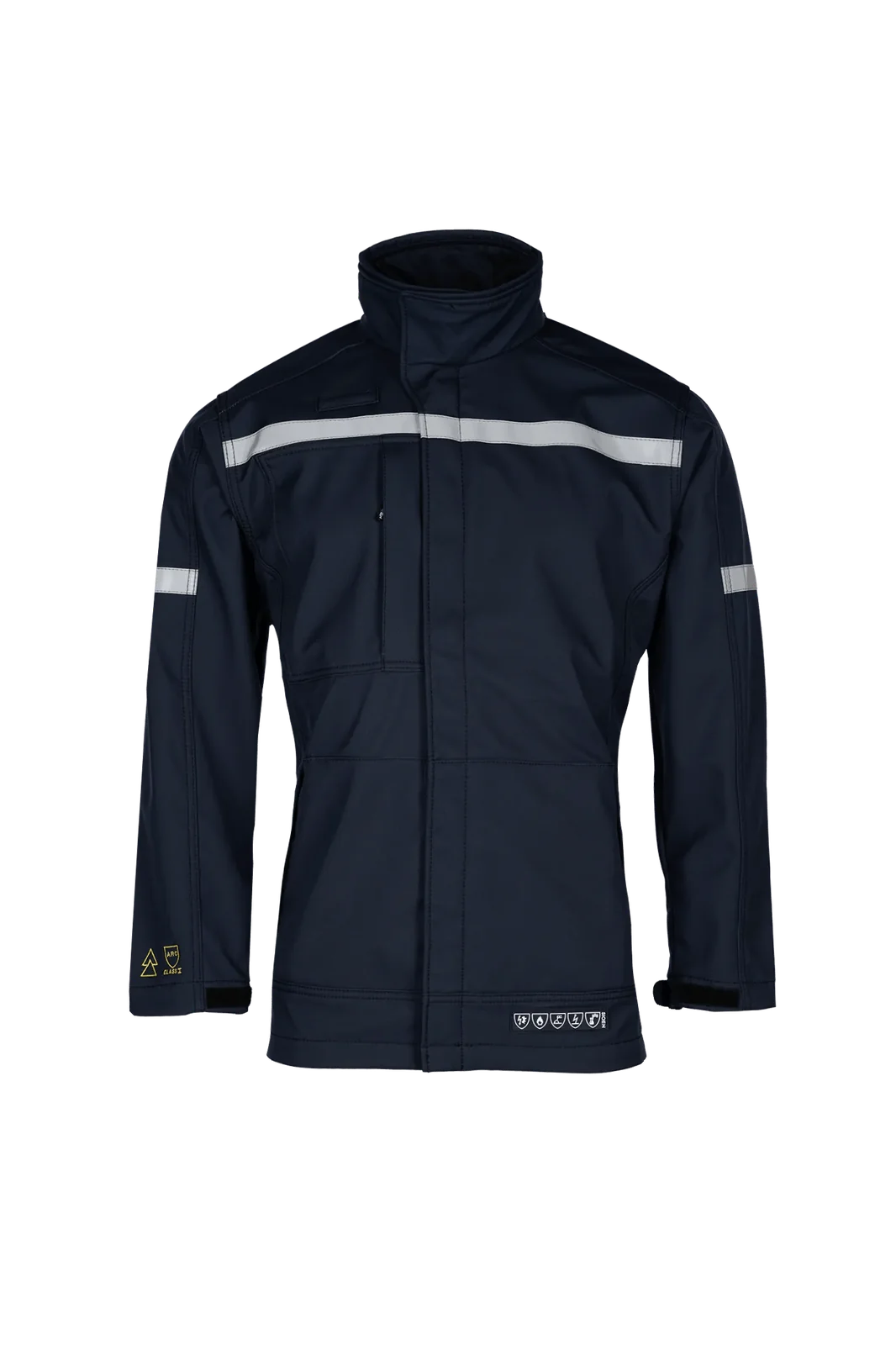 Sioen Cardinia Softshell jas, ARC bescherming Marineblauw