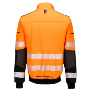 EV468 EV4 Hi-Vis Softshell bomberjack (3L) aanzicht 2