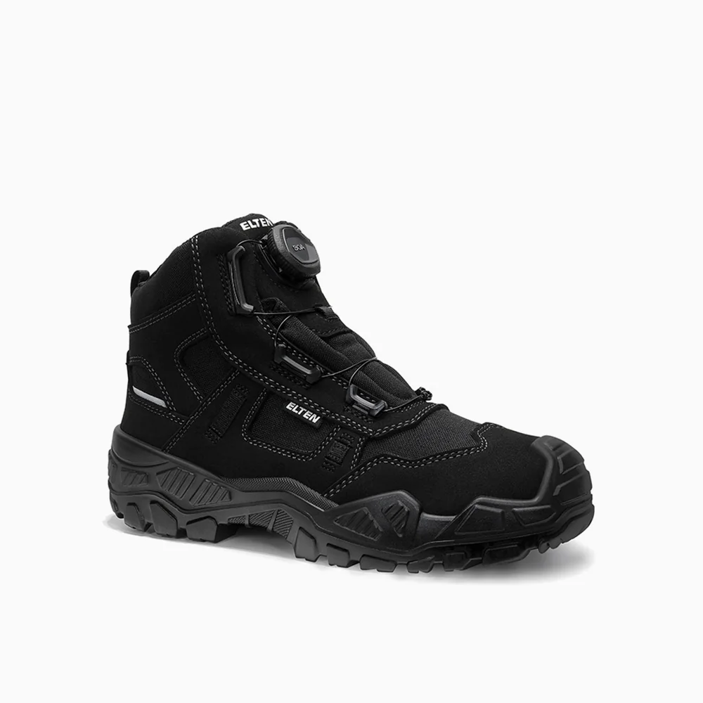 ELTEN veiligheidsschoen halfhoog MIKE BOA® black Mid ESD S3S Zwart