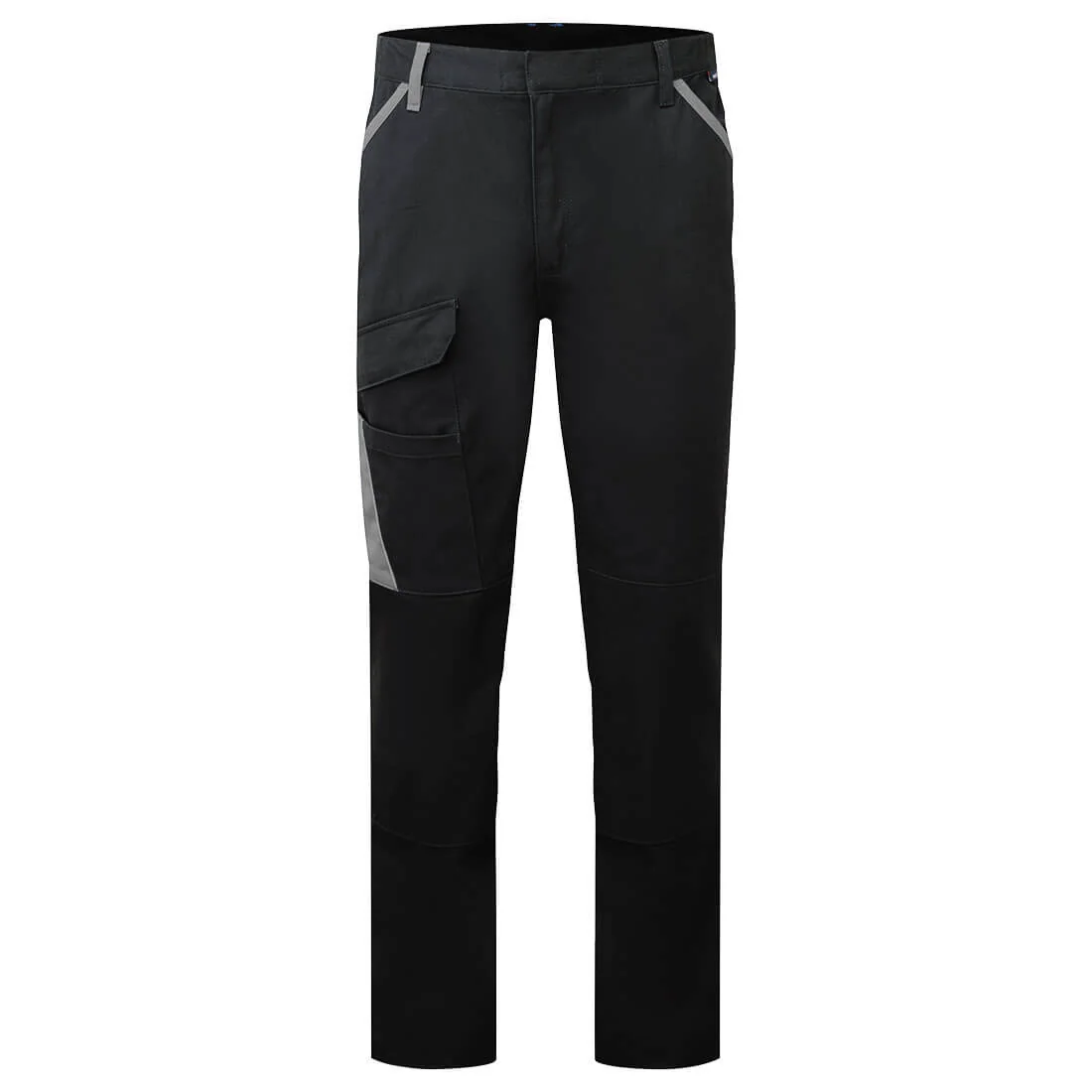 PORTWEST CD111 WX1 Tweekleurige Katoenen Werkbroek Zwart/grijs