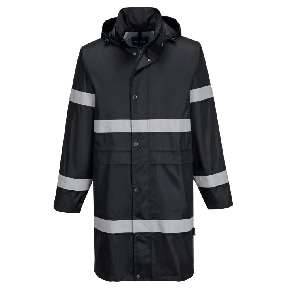 PORTWEST F437 Iona Regenjas 100cm Zwart
