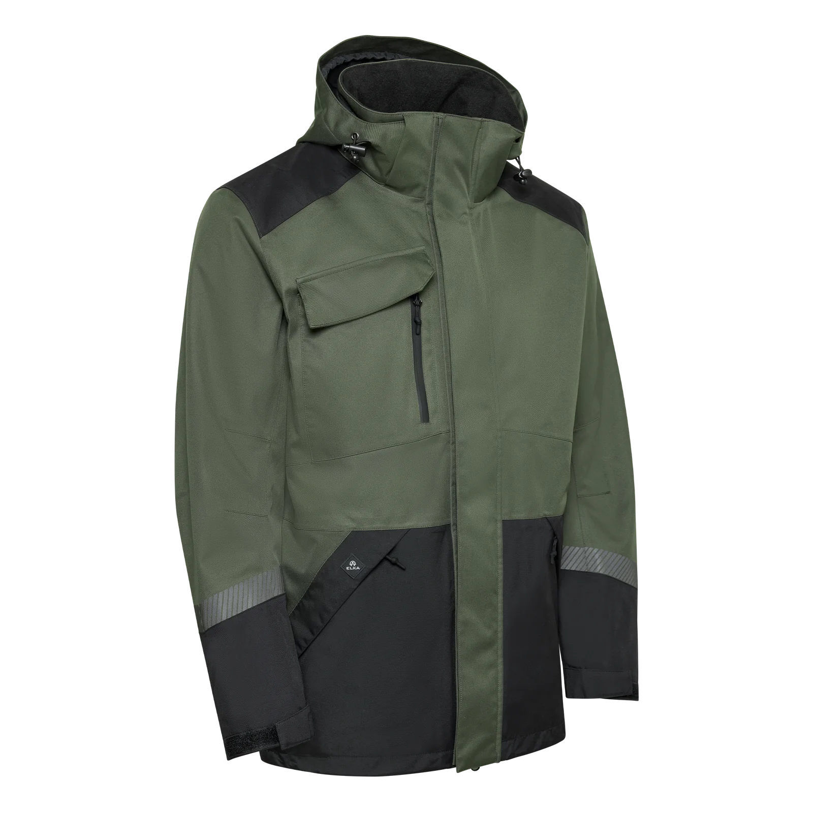ELKA Rainwear 186002 Working Xtreme Recycled jas Olijfgroen/Zwart