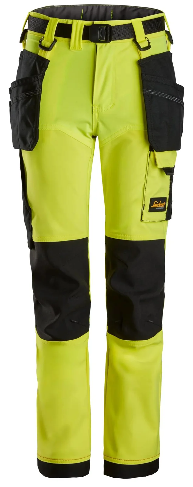Snickers Workwear 7575 Neongeel/Zwart aanzicht 1