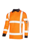 Dronten High-vis poloshirt, lange mouwen, ARC bescherming aanzicht 2