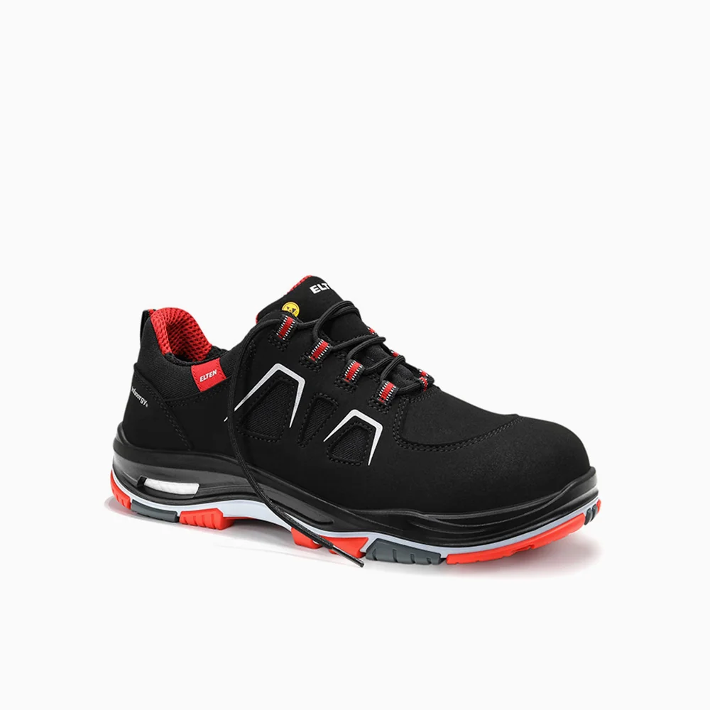 ELTEN veiligheidsschoen laag ALAN XXTP black-red Low ESD S3S Zwart/Rood