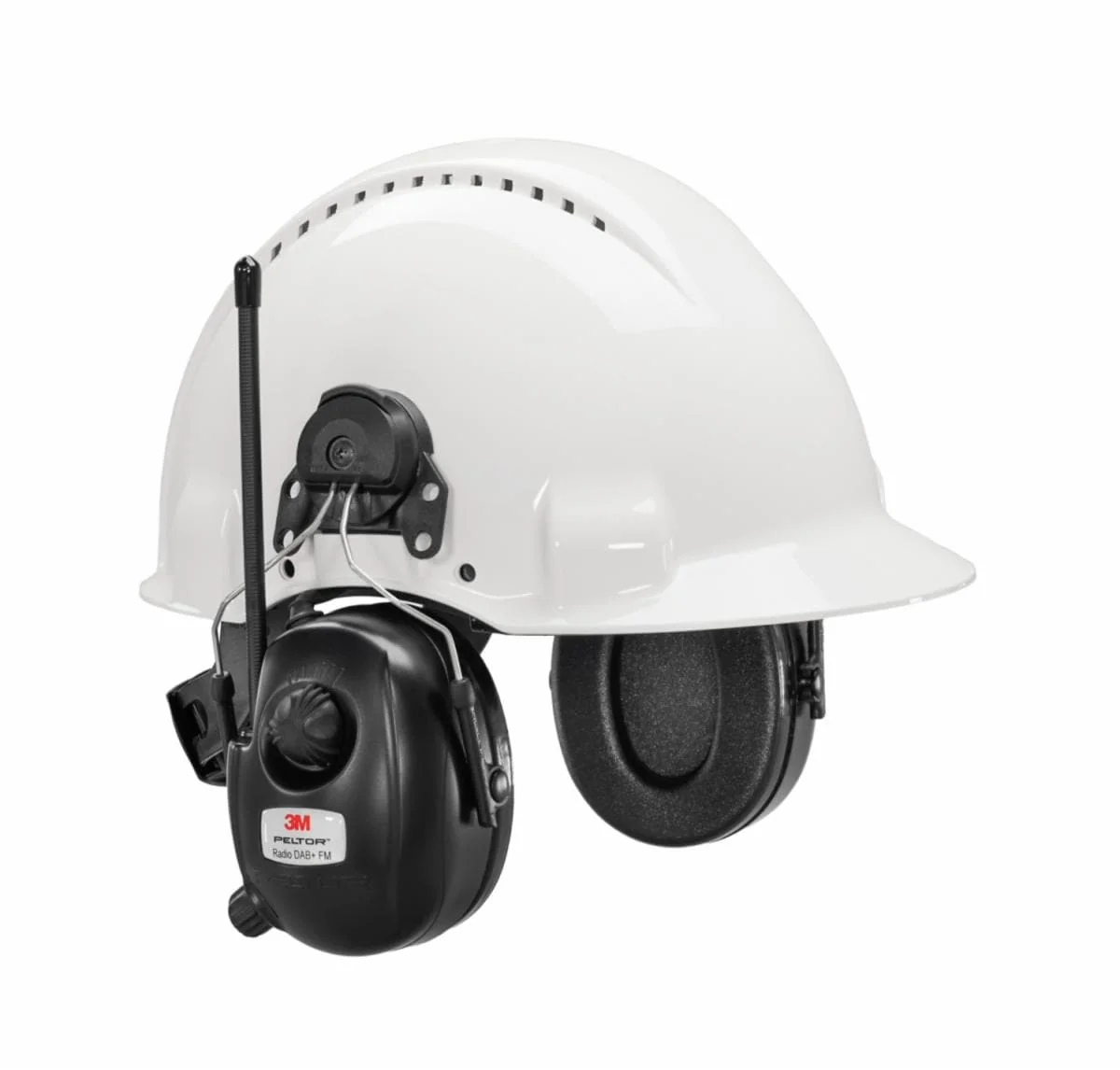 3M PELTOR HRXD7P3E-01 headset met DAB+ en FM-radio Zwart
