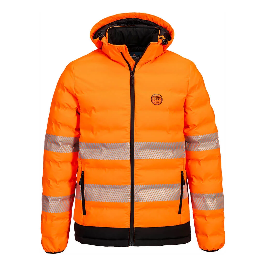 S548 Hi-Vis Ultrasonisch Verwarmd Tunnel Jack Oranje/zwart