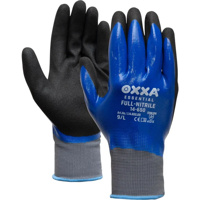 OXXA Full-Nitrile 14-650 handschoen Zwart / Blauw