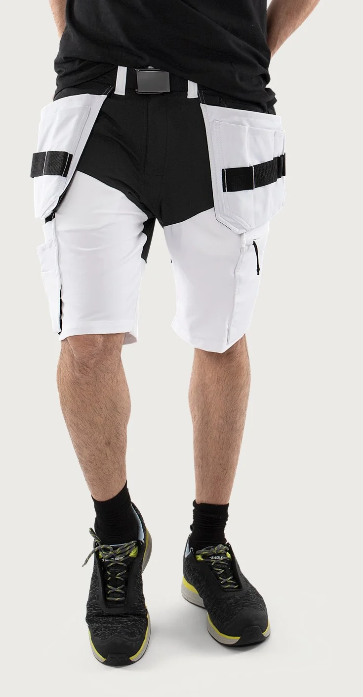 Fristads Korte broek stretch 2762 LWS Wit/zwart