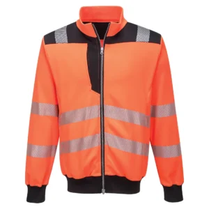 PW370 PW3 Hi-Vis sweatshirt met rits aanzicht 1