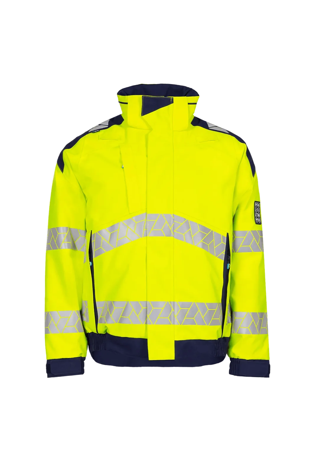 Sioen Berlox ECO high-vis winter bomberjack, ARC bescherming Fluogeel/Marineblauw