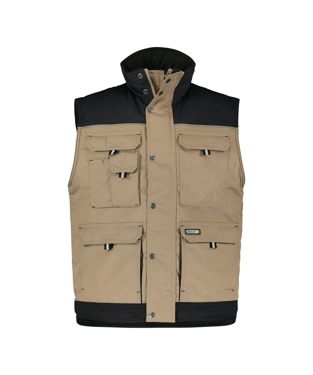Hulst Tweekleurige bodywarmer Beige/Zwart