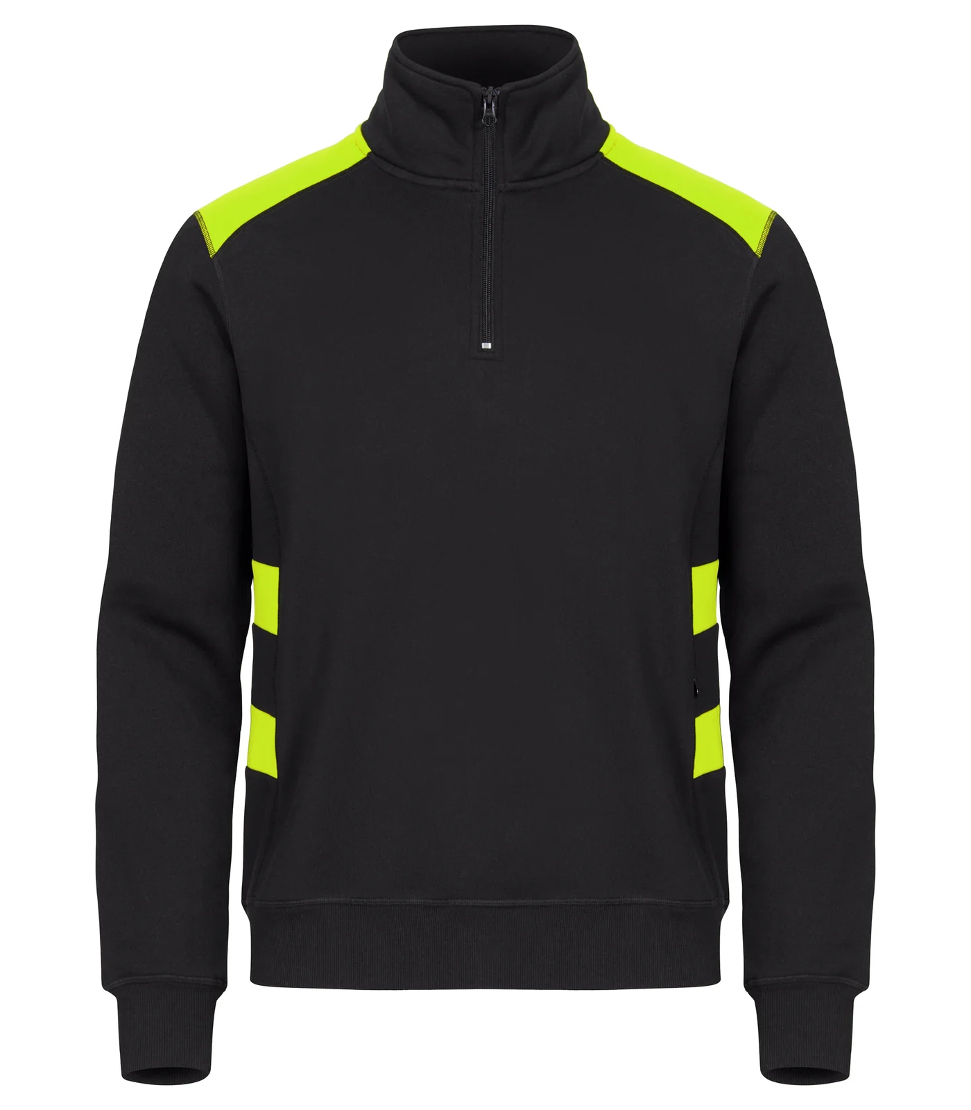 Clique Ambition Half Zip Signaalgeel