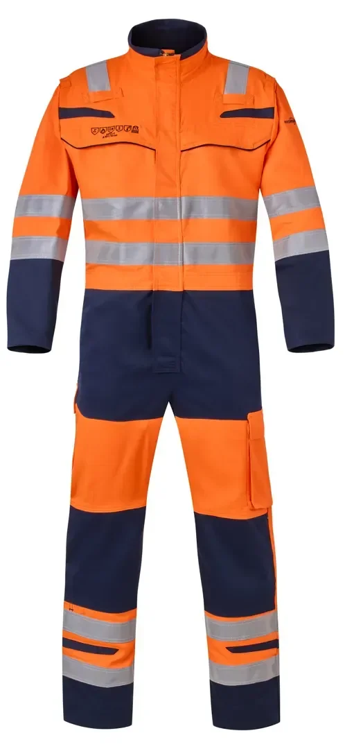 Hydrowear Multinorm Overal Minto Fluor Oranje - Marine