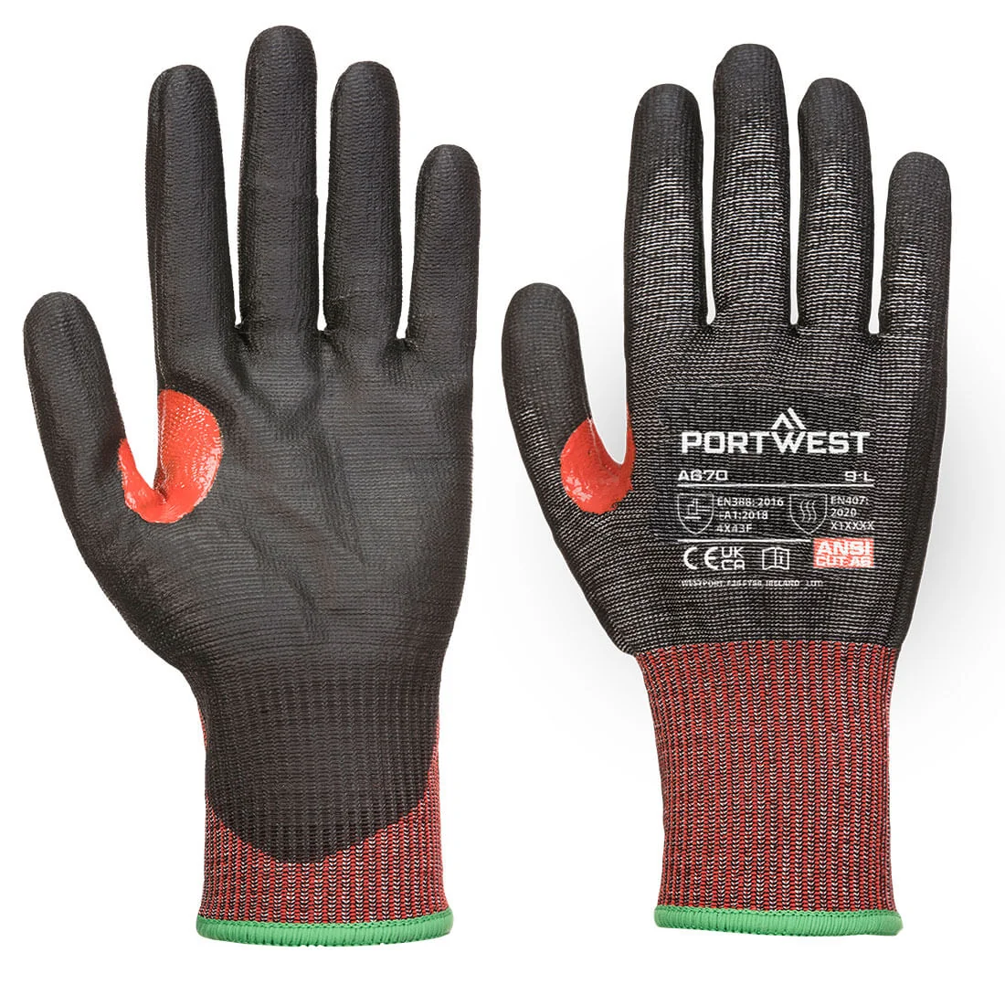 PORTWEST A670 CS Cut F13 PU Zwart