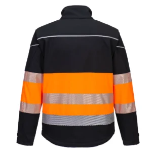 PW375 PW3 Hi-Vis Softshell jack (3L) Klasse 1 aanzicht 2