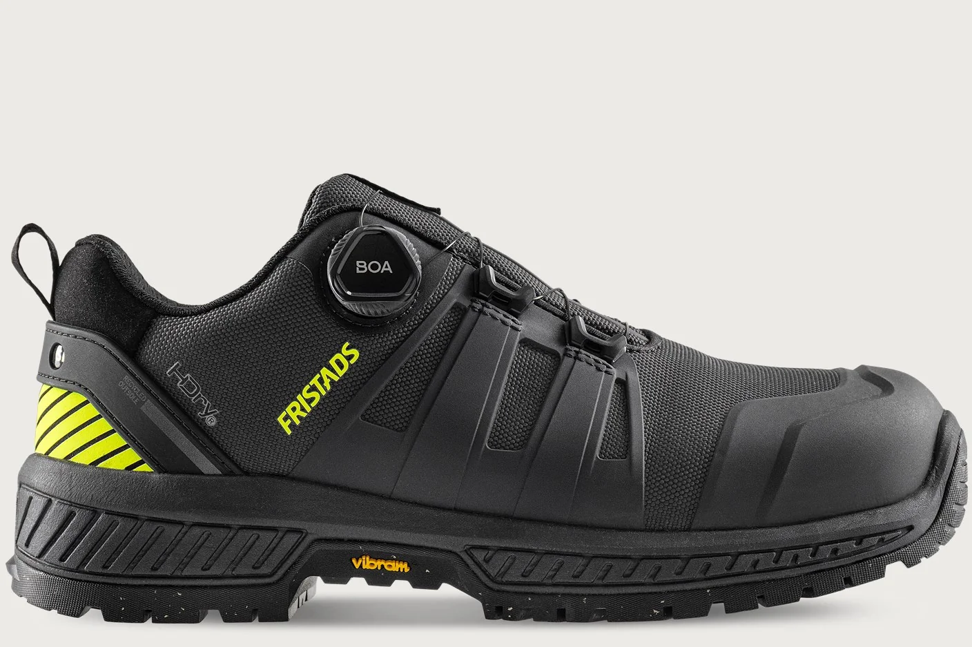Fristads ComfortStep Veiligheidsschoen Waterdicht S7S Laag Antracietgrijs/Fluogeel