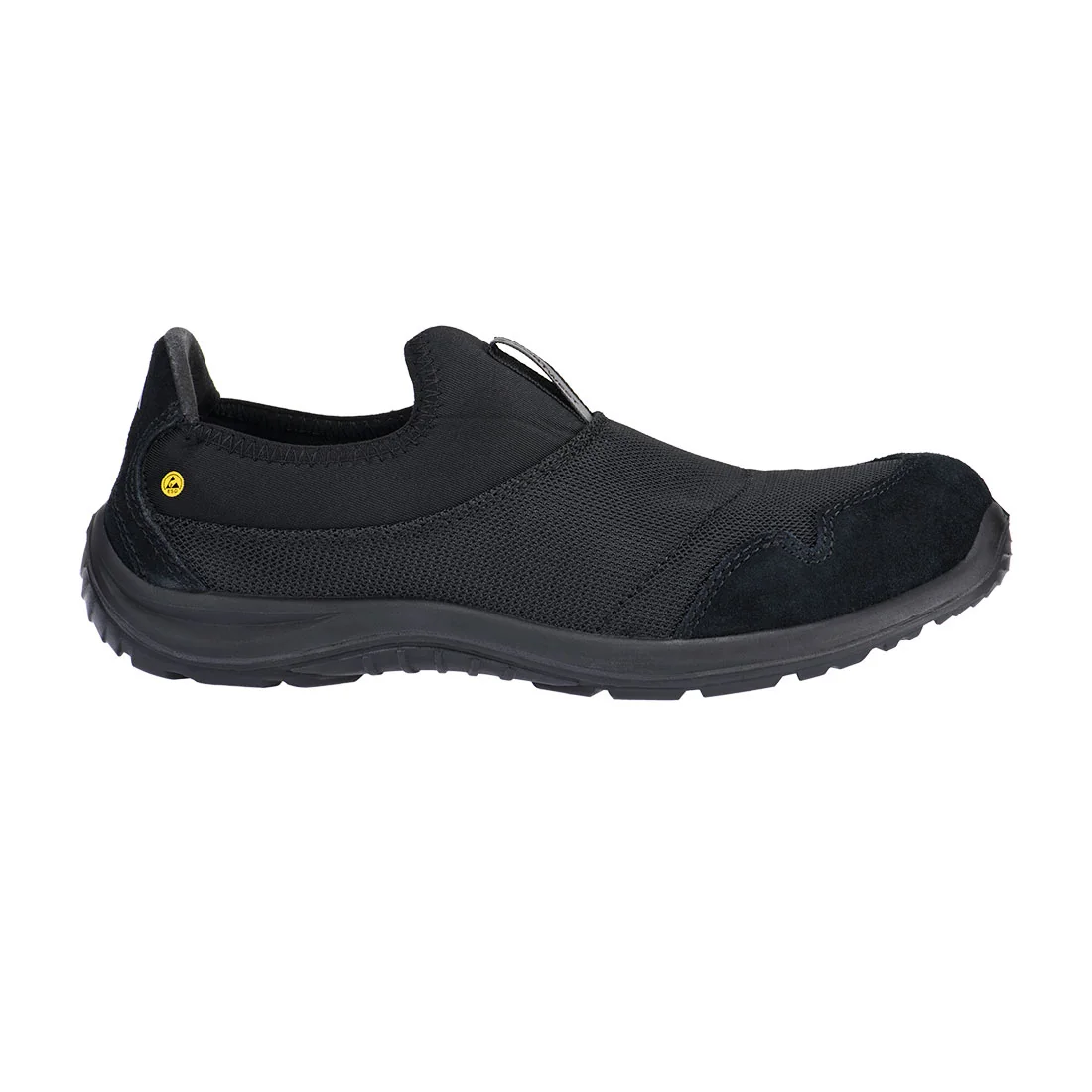 PORTWEST FT55 Steel Textiel slip on Schoen S1P SR FO ESD Zwart
