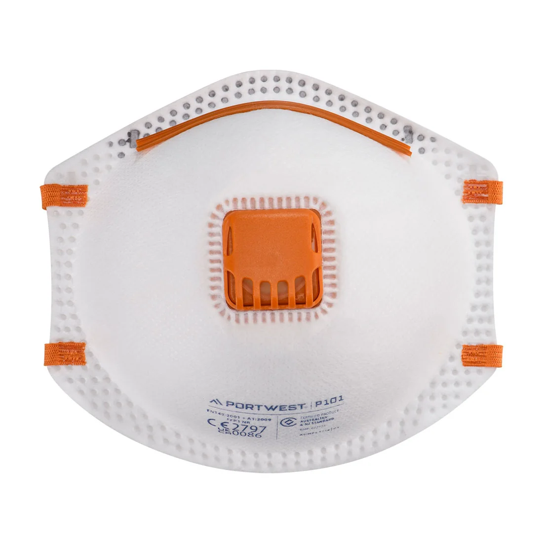 PORTWEST P101 FFP1 Masker met Ventiel Wit