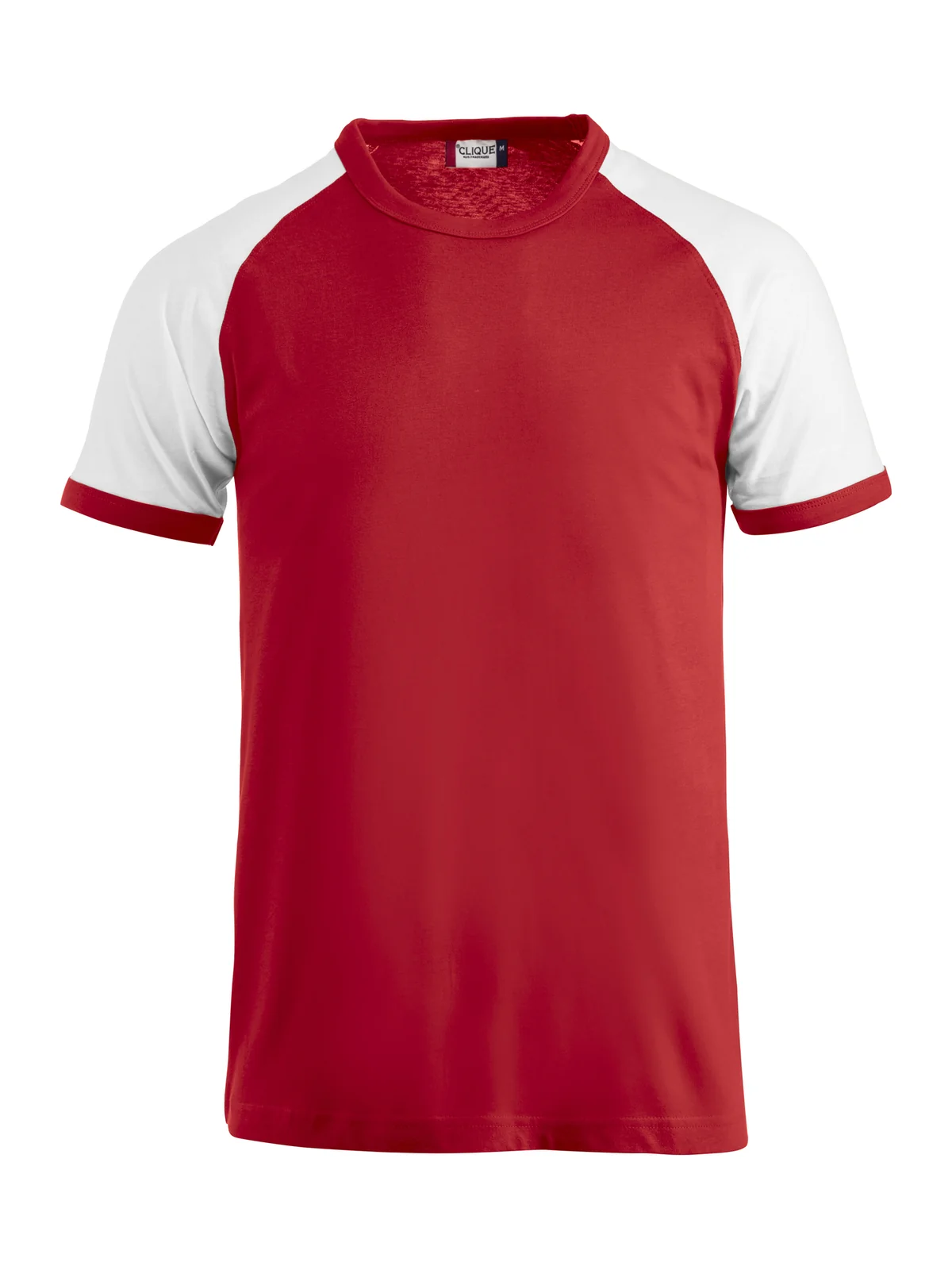 Clique Raglan-T Red/Wit