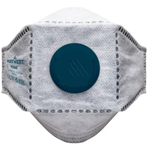 P292 EAGLE FFP2 Koolstof gevouwen plat masker (Pk10) aanzicht 1