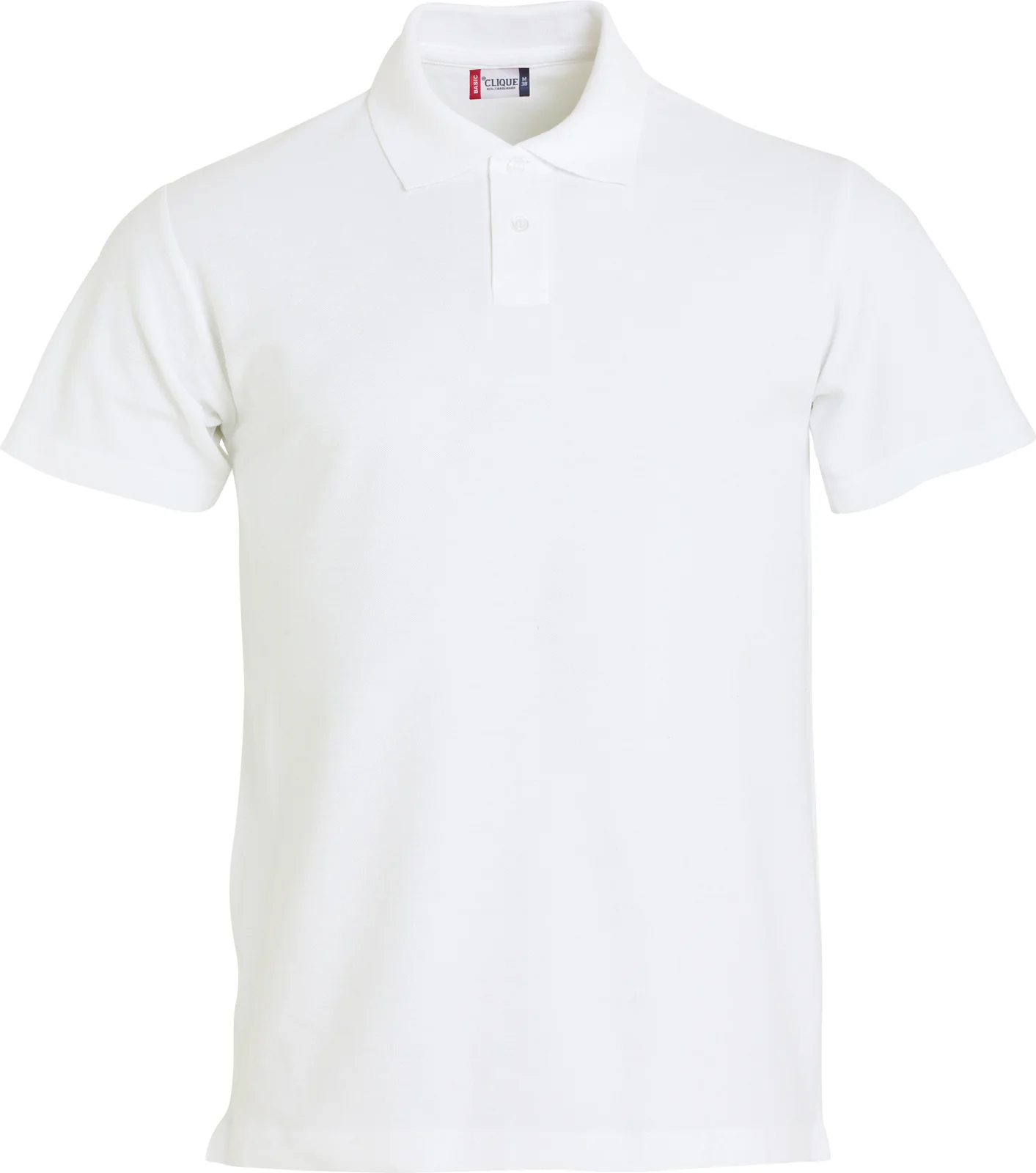 Clique Basic Polo S/S Junior Wit