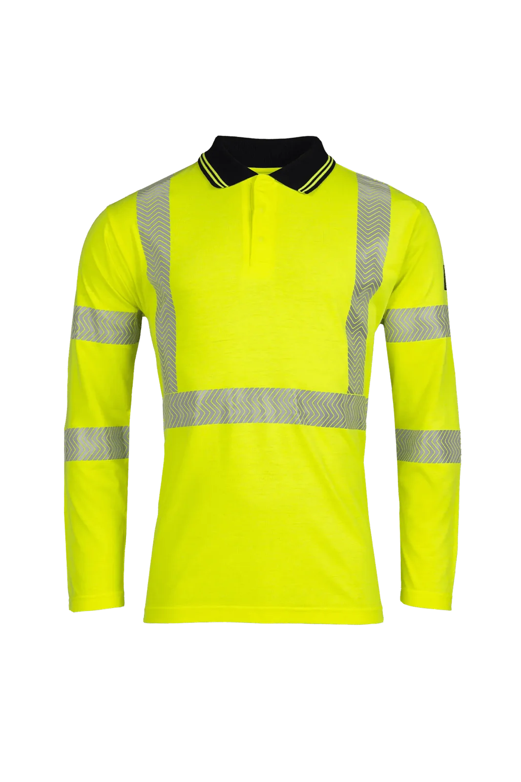Sioen Garat ECO vlamvertragend, antistatisch high-vis poloshirt, lange mouwen Fluogeel