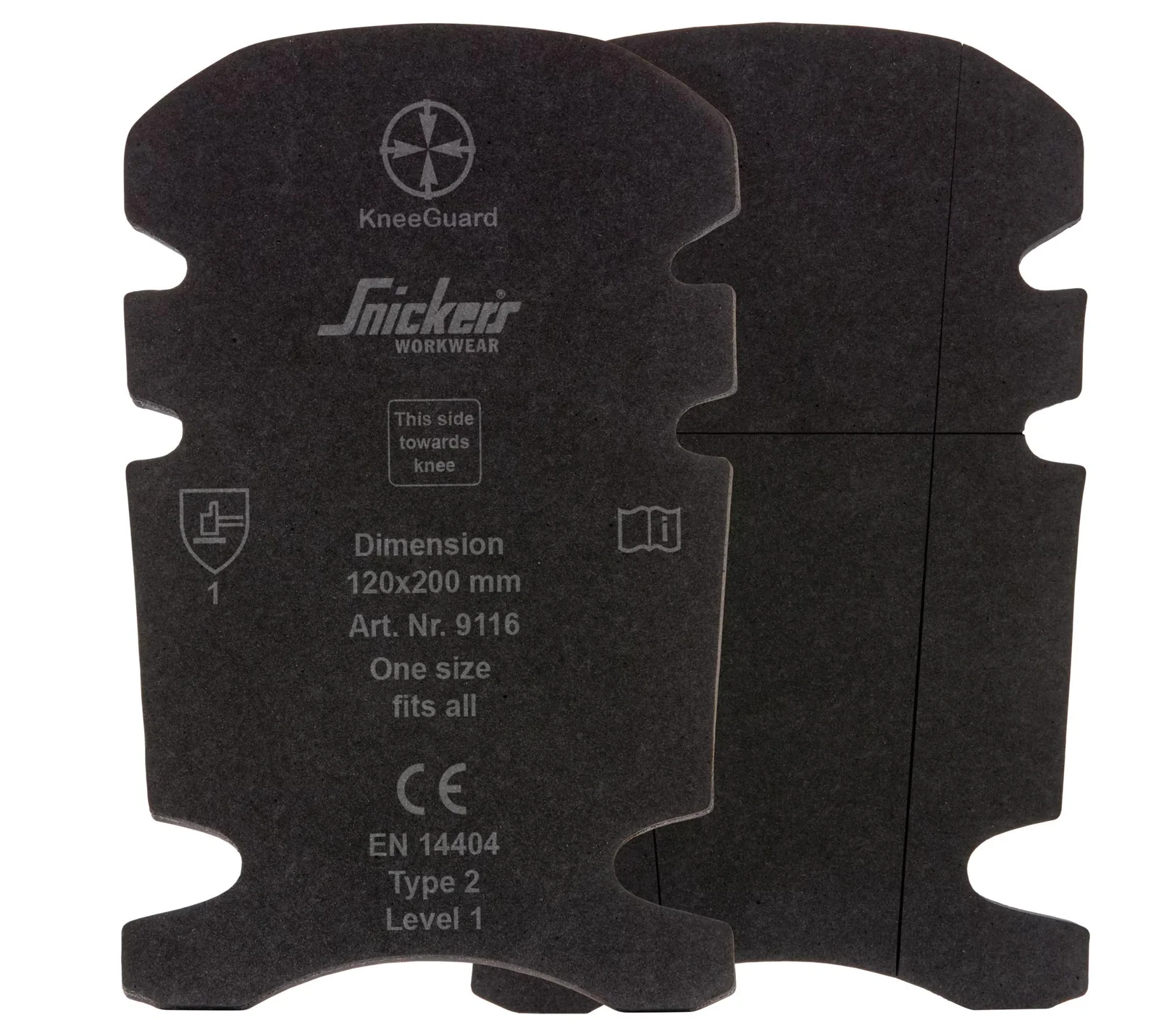 Snickers Workwear 9116 Zwart/Zwart aanzicht 1