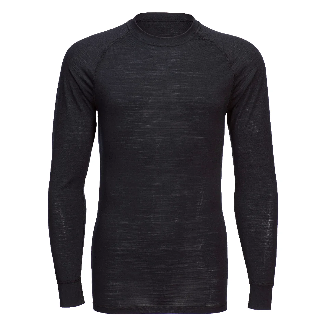 PORTWEST B183 Merinowol T-shirt met ronde hals en lange mouwen Zwart
