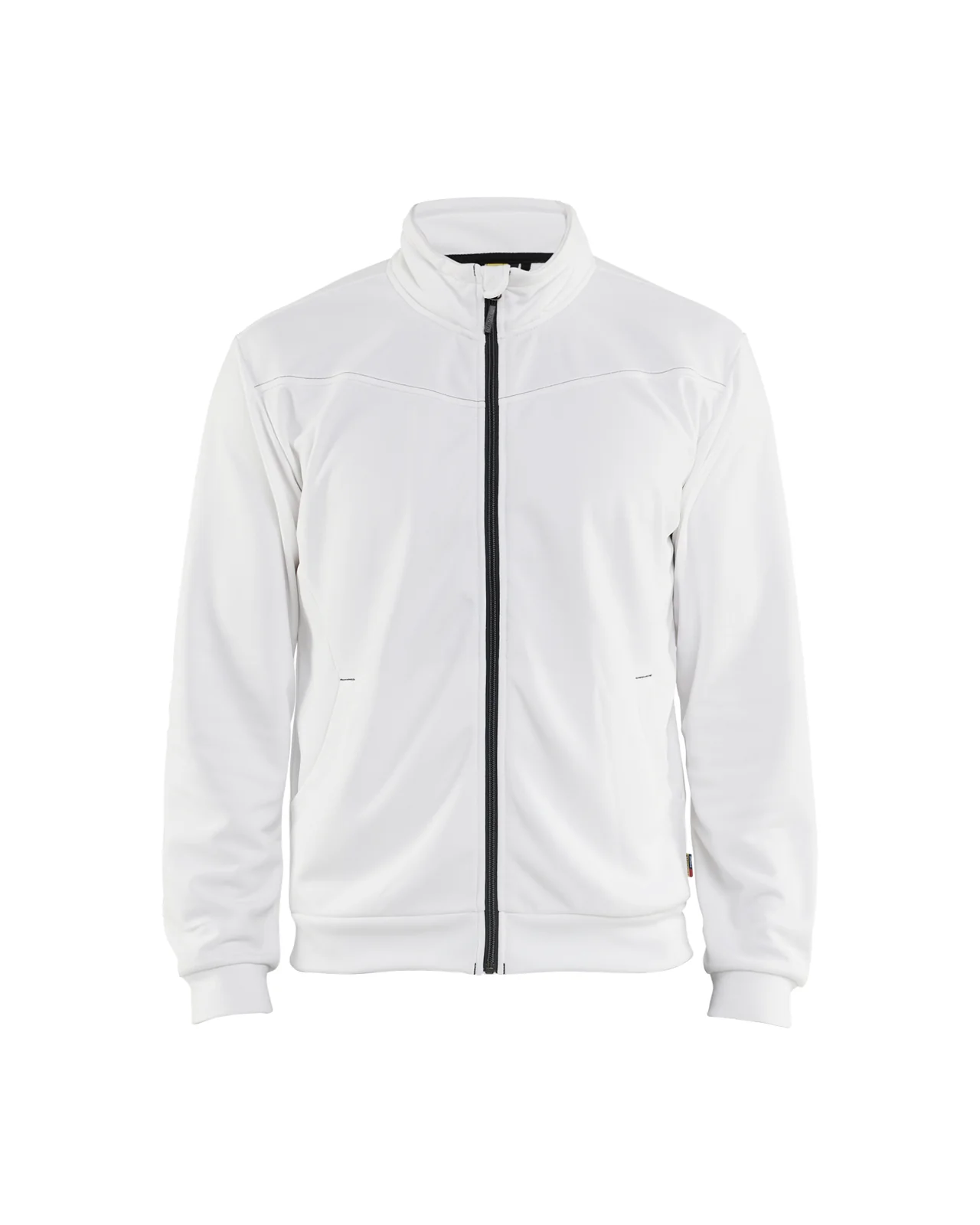 Blåkläder 33622526 Sweatshirt met rits Wit / Donkergrijs