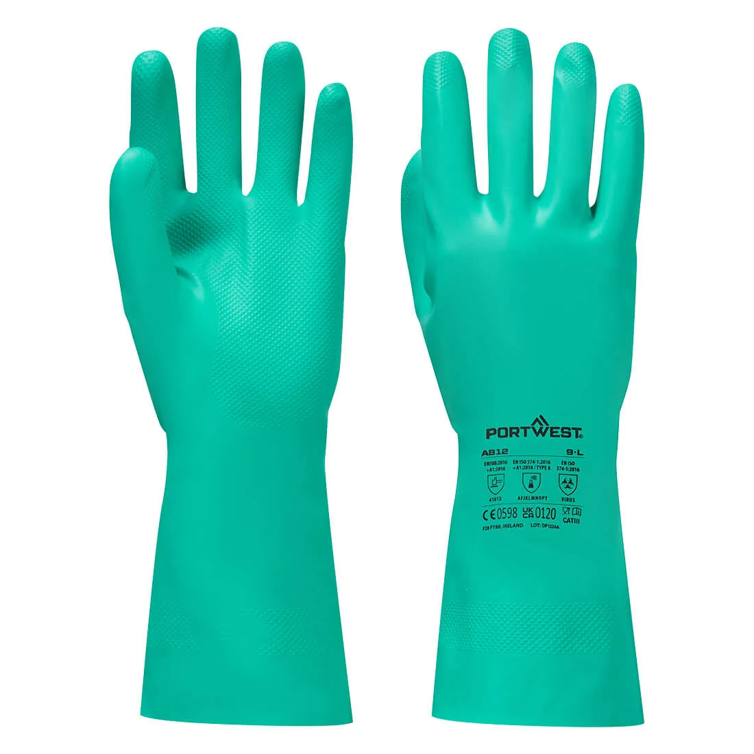 PORTWEST A812 Nitrosafe Plus Chemische Handschoen Groen
