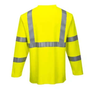 FR96 Vlamvertragende Modaflame HiVis T-Shirt met Lange Mouw aanzicht 2