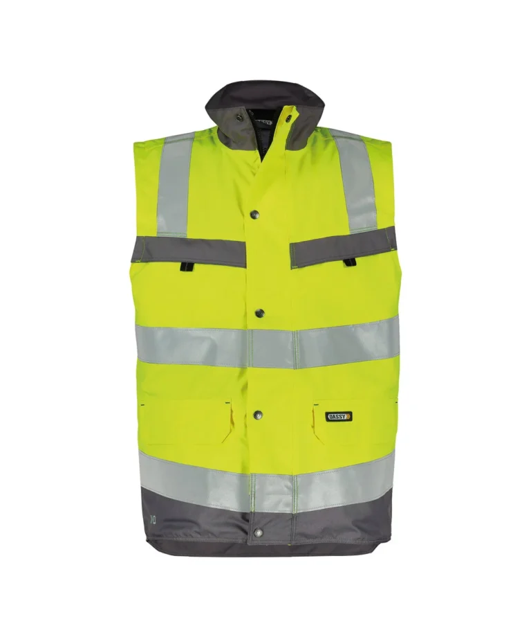 DASSY 350100 Fluogeel/Cementgrijs aanzicht 1