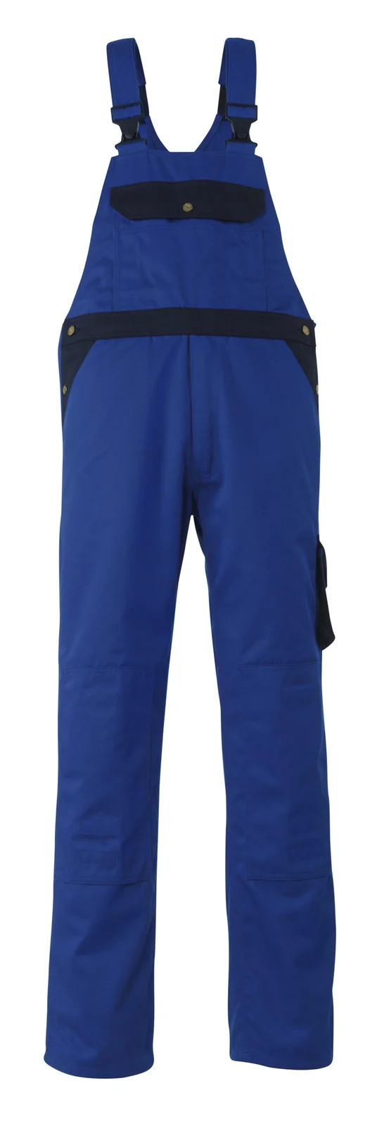 00969-430 Milano Amerikaanse overall met kniezakken korenblauw/marine